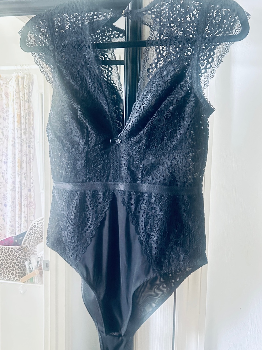 Windsor Black Lace Plunge Camisole
